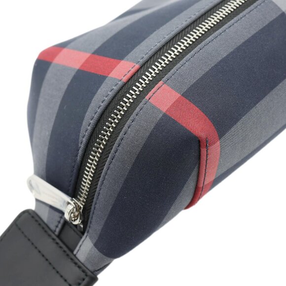 Burberry Sonny House Check Canvas Funny Pack Belt Bag Navy Grey - Picture 9 of 14